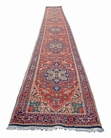 HAND-TIED RUNNER RUG, 21'9" X