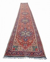 HAND-TIED RUNNER RUG, 21'9" X