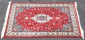 HAND-TIED SAROUKH DESIGN RUG,