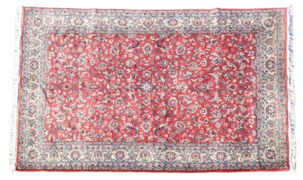 HAND-TIED SAROUKH RUG, INDIA,