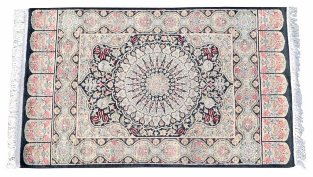 HAND-TIED SHAH ABBAS STARBURST RUG,