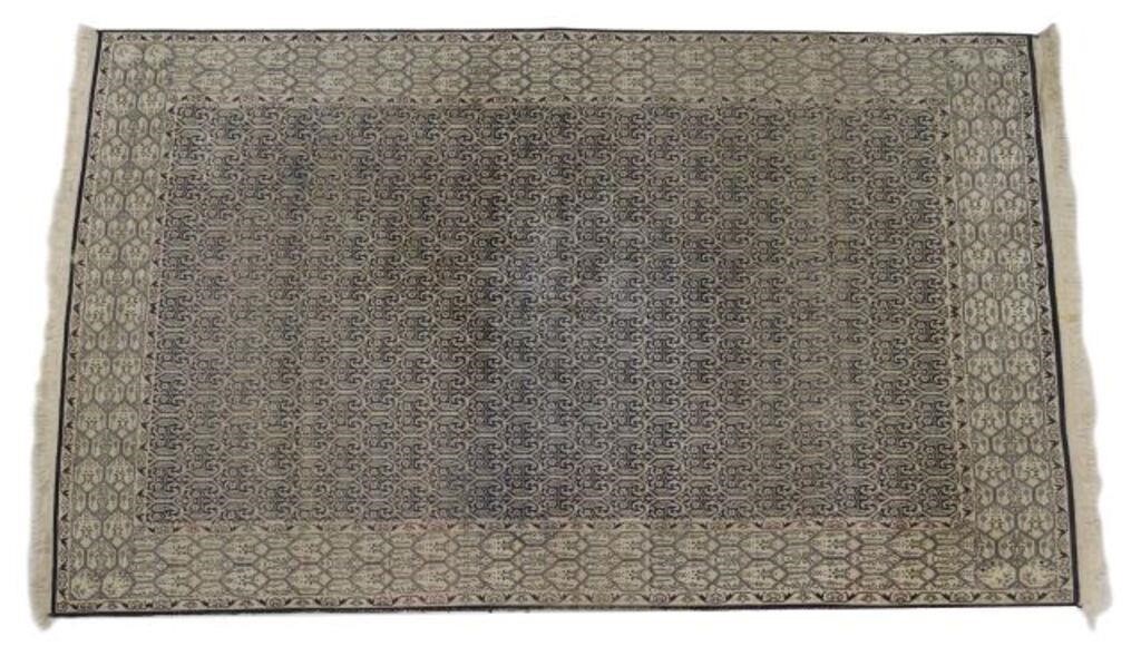 HAND-TIED SILK PERSIAN KASHMIR RUG,
