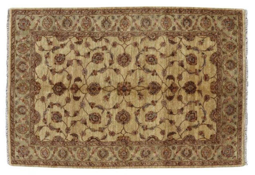 HAND-TIED TABRIZ RUG, INDIA ,