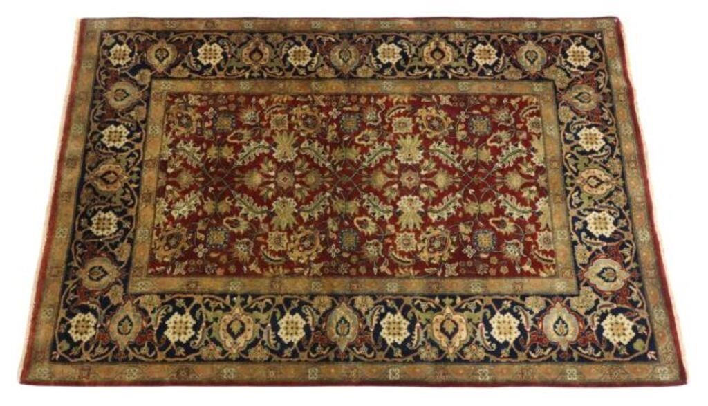 HAND-TIED TABRIZ RUG, INDIA,