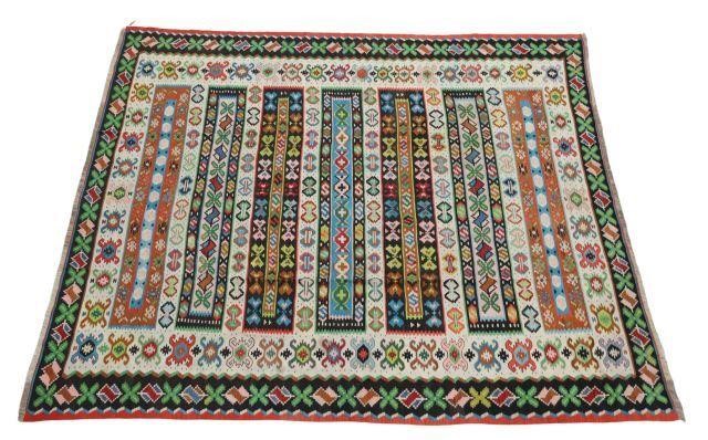 HAND-TIED TURKISH KILIM RUG,