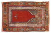 HAND-TIED TURKISH MUDJUR PRAYE