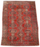 HAND-TIED TURKISH OUSHAK RUG,