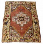 HAND-TIED TURKISH RUG, 4'3.5"