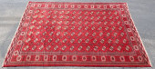 HAND-TIED TURKOMAN RUG, TURKME