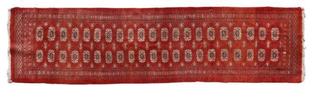 HAND-TIED TURKOMAN RUNNER, 9'7" X