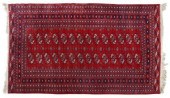 HAND-TIED TURKOMAN WOOL RUG,