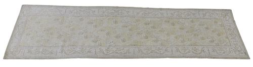 HAND-TIED WOOL &AMP; SILK RUNNER,