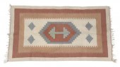 HAND-TIED WOOL KILIM RUG, 5'4"