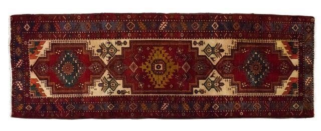 HAND-TIED WOOL PERSIAN HERIZ