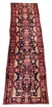 HAND-TIED WOOL RUNNER 15'7" X
