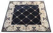 HAND-TUFTED RUG, 7'1" X 6'10"H