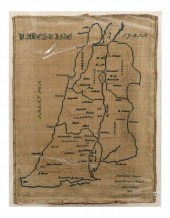HAND-WORKED MAP OF PALESTINE B