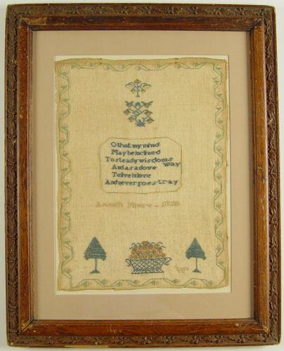 HAND WORKED SAMPLER DATED 1820: