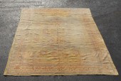 HAND WOVEN ANTIQUE OUSHAK RUG,