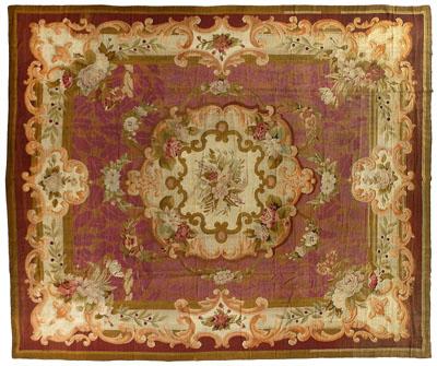 Hand-woven Aubusson tapestry,