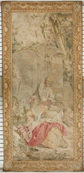 HAND WOVEN AUBUSSON TAPESTRY,