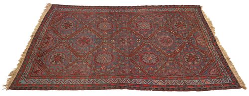 HAND-WOVEN AZERI SOUMAK RUG,