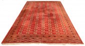 HAND-WOVEN BOKHARA RUG, 14' X