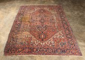 HAND-WOVEN HERIZ RUG Iran. Han