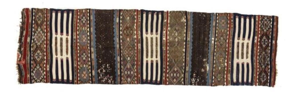 HAND-WOVEN KILIM RUNNER, 10'6" X