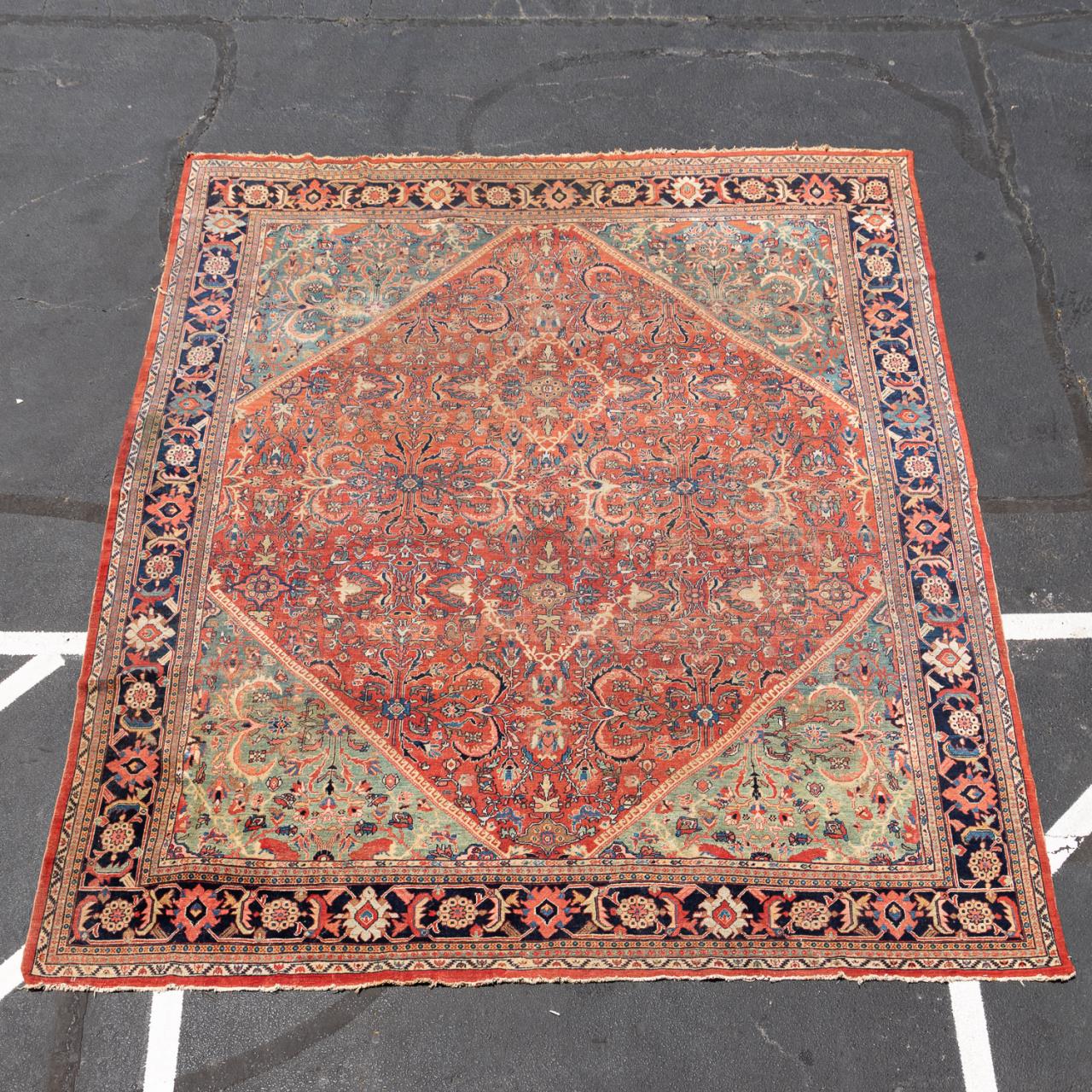 HAND WOVEN MAHAL ROOM SIZE RUG