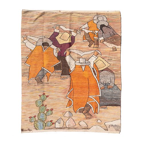 HAND WOVEN MEXICAN DANCING FIGURE