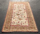 HAND WOVEN OUSHAK RUG, 4' 3" X