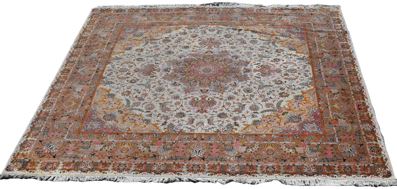 HAND WOVEN PERSIAN TABRIZ RUG 9'10"