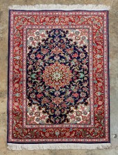 HAND WOVEN SILK TABRIZ, 4'10"