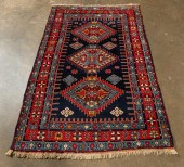 HAND WOVEN SMALL SHIRVAN RUG,