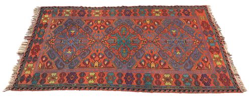HAND-WOVEN SOUMAK RUG,