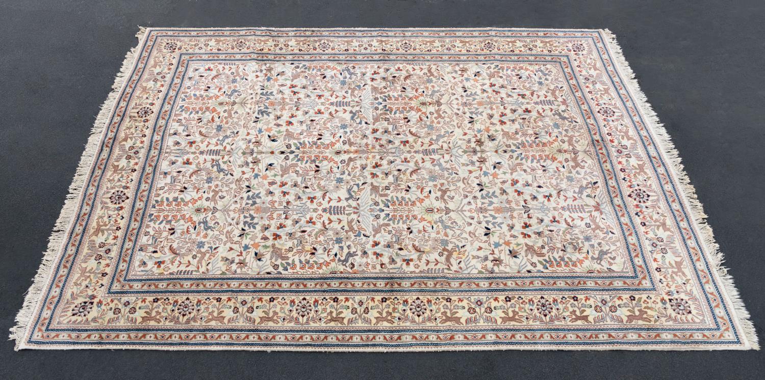HAND WOVEN TABA TABRIZ STYLE RUG,