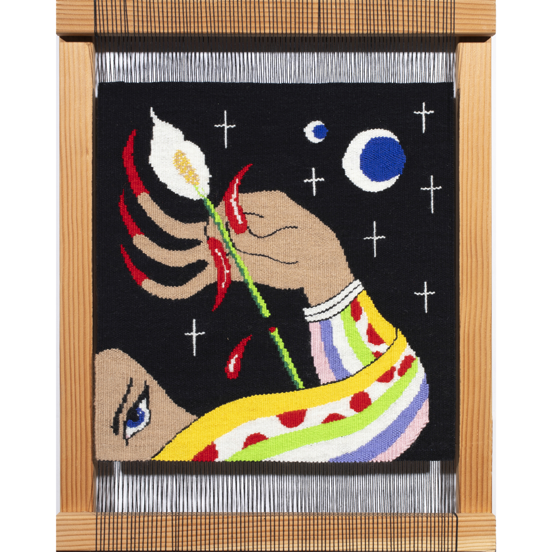 HAND WOVEN TAPESTRY, LAURA ROKAS