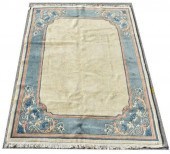 HAND-WOVEN TIBETAN RUG, 7'8.5"
