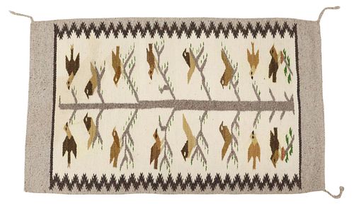 HAND-WOVEN TREE OF LIFE RUG,