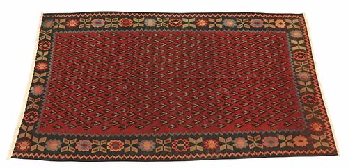 HAND-WOVEN TURKISH KILIM RUG,