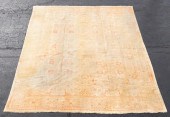 HAND WOVEN TURKISH OUSHAK RUG,