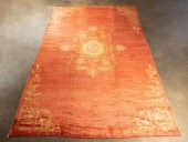 HAND WOVEN TURKISH OUSHAK RUG,