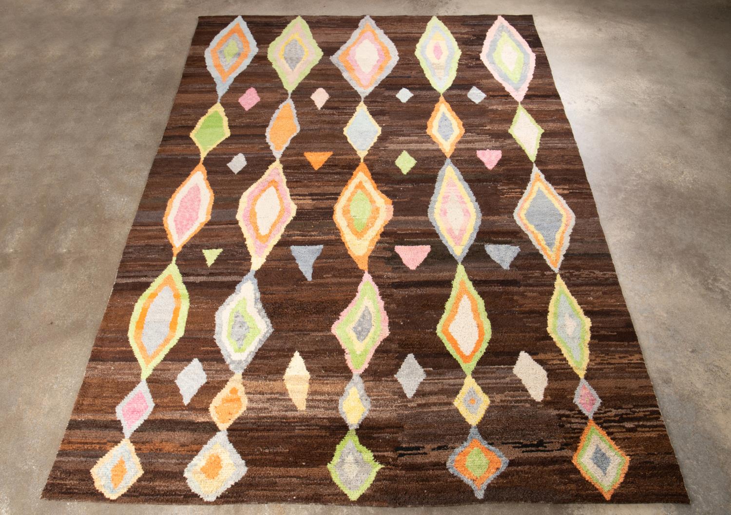 HAND WOVEN TURKISH TULU WOOL RUG,