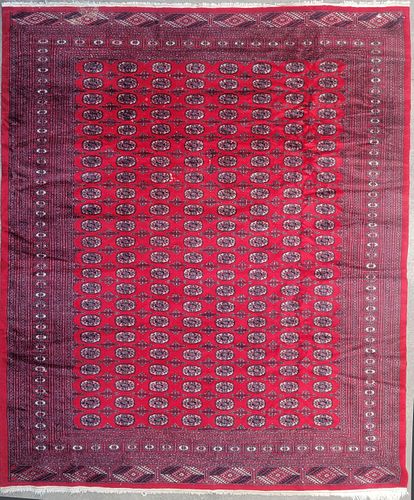HAND WOVEN WOOL BOKARA CARPETHand