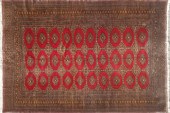 HAND WOVEN WOOL BOKARA CARPETH