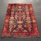 HAND WOVEN ZANJAN RUG, 3' 5" X