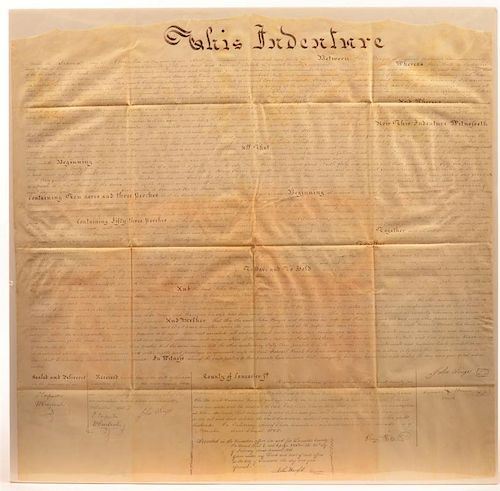 HAND WRITTEN INDENTURE DATED