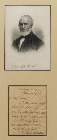 HAND-WRITTEN LETTER JOHN