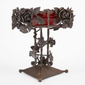 HAND WROUGHT IRON TAZZA WITH R